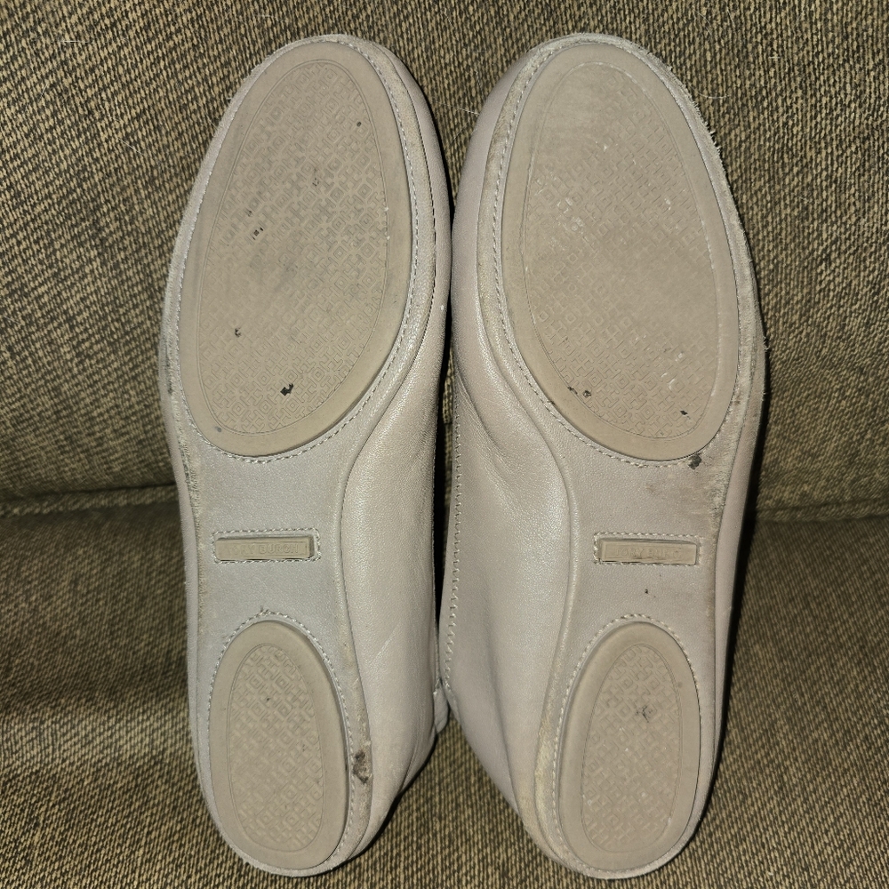 Tory Burch French Grey Minnie Ballet Flats Size 8 - Picture 10 of 11